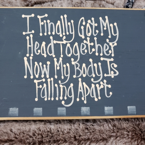 Cute Blue & White Rustic Country Sign - Picture 4 of 7